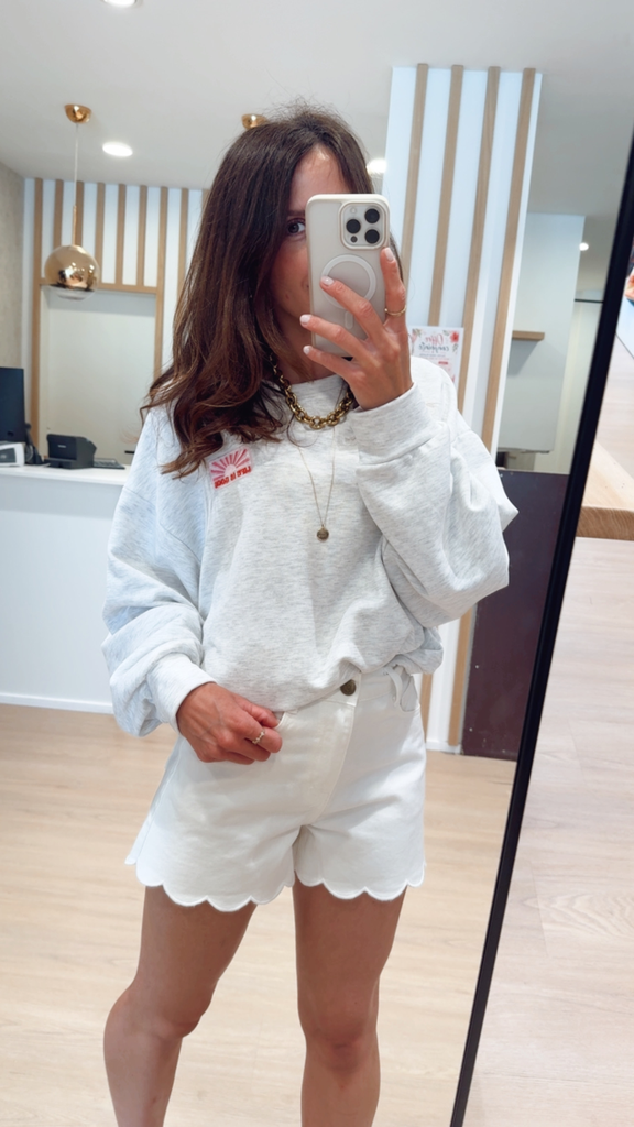 Sweat gris LIFE GOOD