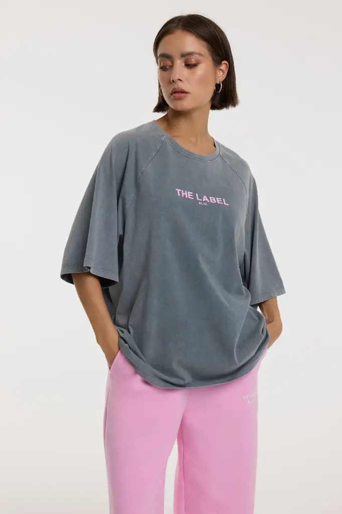 T-shirt raglan gris ALIX