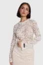 Haut dentelle écru Alix
