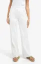 Pantalon écru bouton YAYA