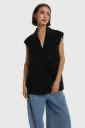 Blazer s/manche noir ALIX 