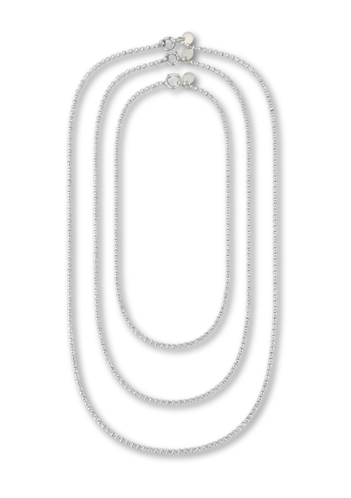 Collier Jeanine trio argenté Bonnie Studios