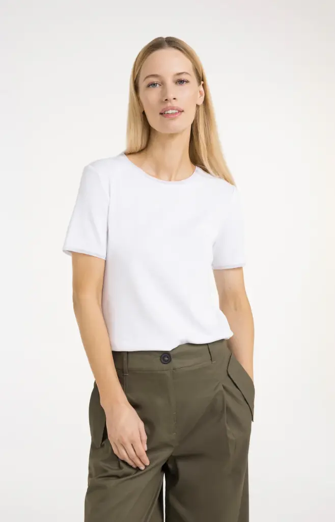 T-shirt détail en maille YAYA