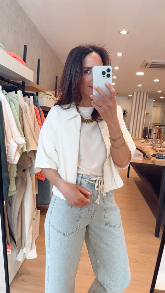 Veste ample écru YAYA