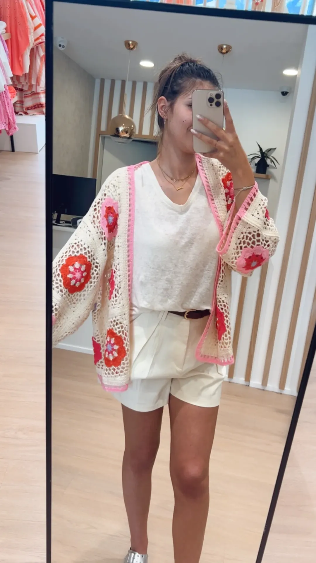 Gilet crochet Flowers