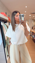 T-shirt ballon ultra doux blanc