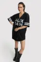 T-shirt-robe noir Alix 