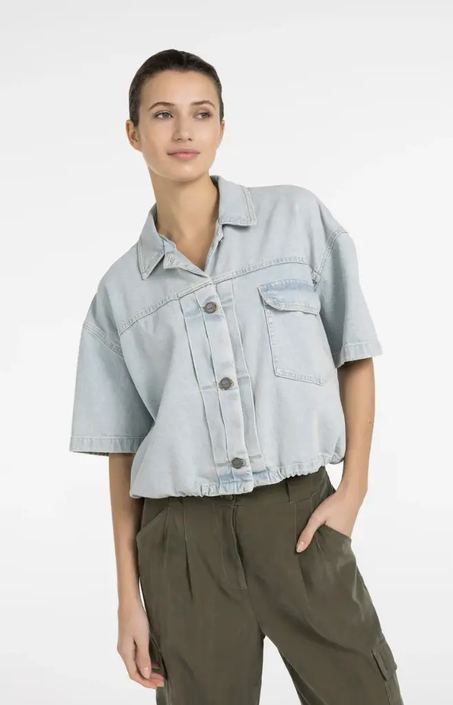 Veste en jeans oversize Yaya