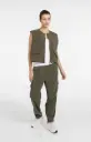 Veste sans manches kaki Yaya