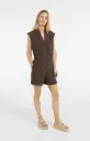 Combi-short cache-coeur taupe YAYA