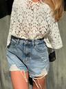 Short déchiré denim