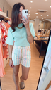Short ligné multicolor