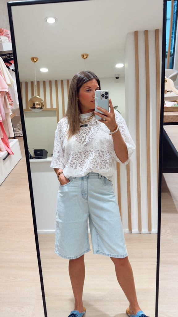T-shirt Summer blanc Haute l'amitié