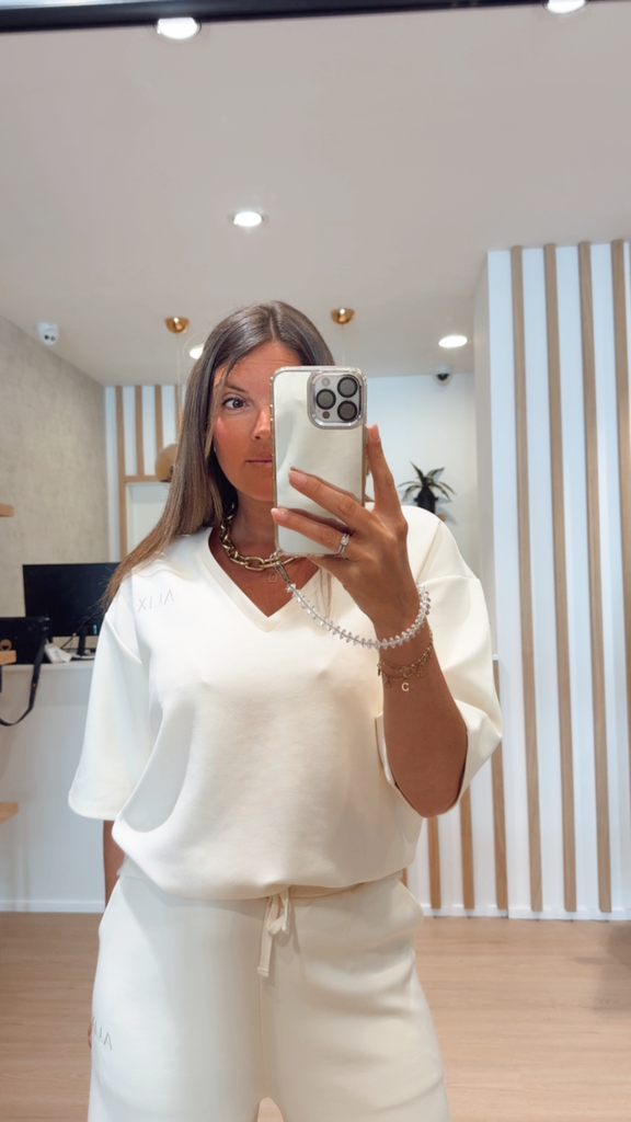 T-shirt sweat vanille Alix  (XS)
