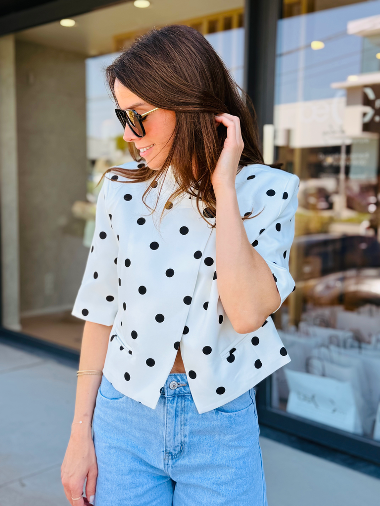 Blazer à pois