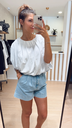 Blouse ballon grise