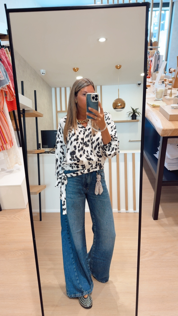 Blouse mouchetée MbyM (XS)