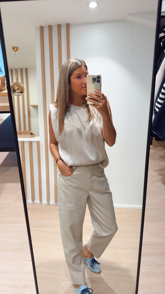 Top Cachemire gris YAYA (34)