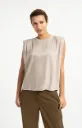 Top Cachemire gris YAYA