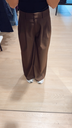 Pantalon large chocolat Alix