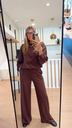 Pantalon jog chocolat Alix