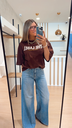T-shirt oversize chocolat Alix