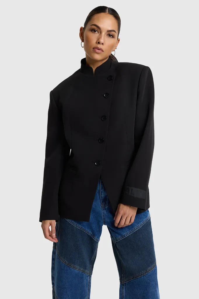 Blazer militaire noir Alix