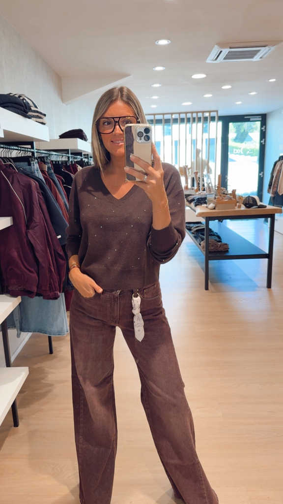 Pull Lucille marron Notshy