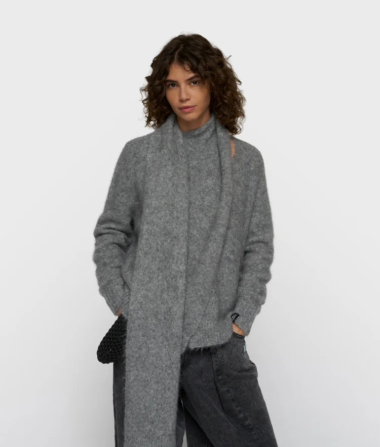 Pull-écharpe gris 10DAYS