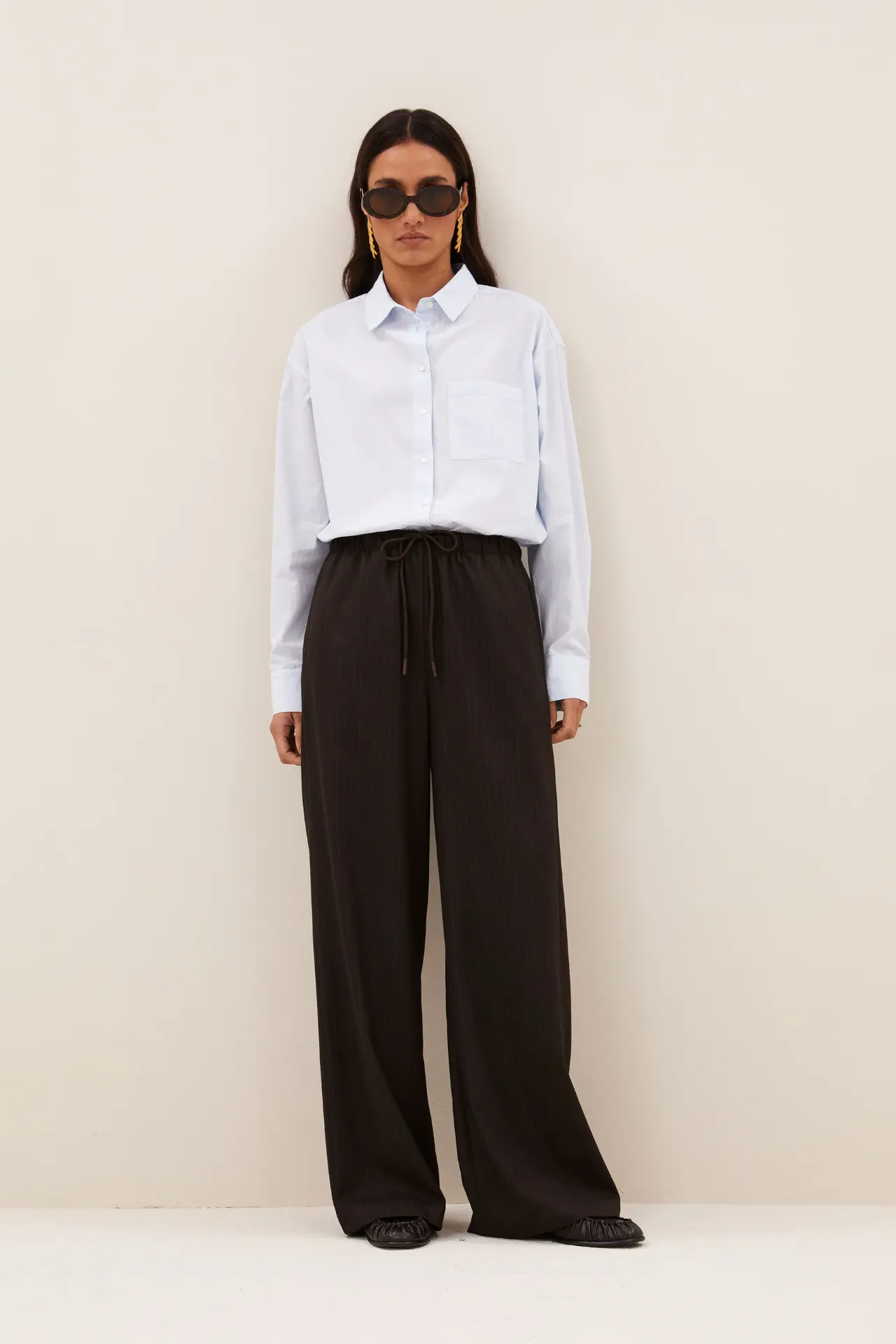 Pantalon rayures chocolat By-Bar