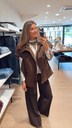 Manteau chocolat s/manches Blonde NO.8