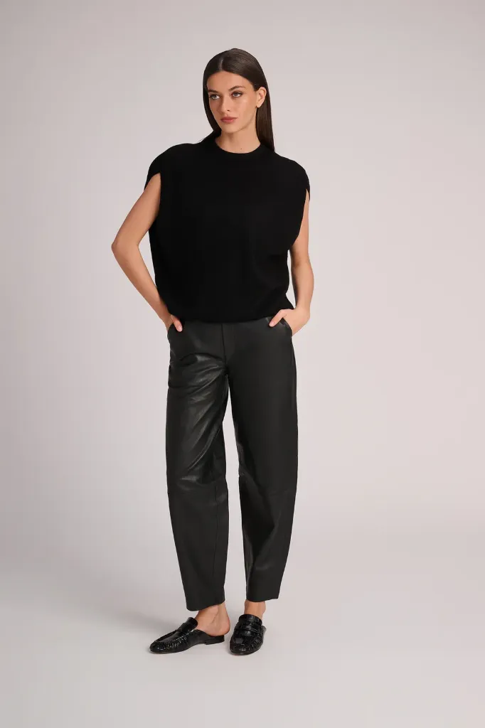 Pantalon cuir noir March23