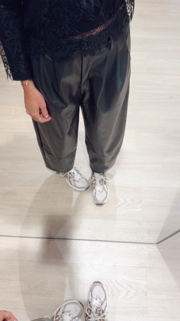 Pantalon simili noir
