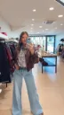 Veste oversize en simili bordeaux