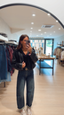 Veste simili noir