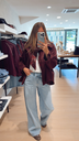 Trench bordeaux Aimée The Label