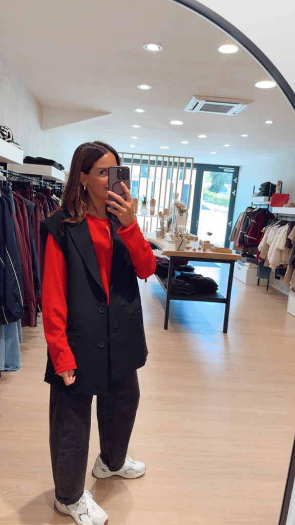Blazer s/manche noir