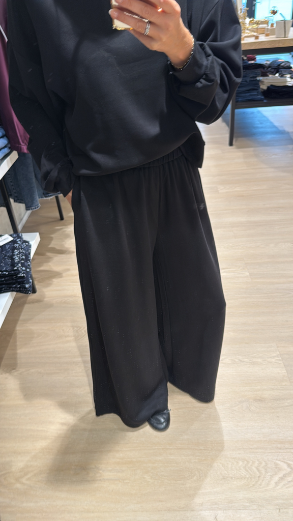 Pantalon large noir