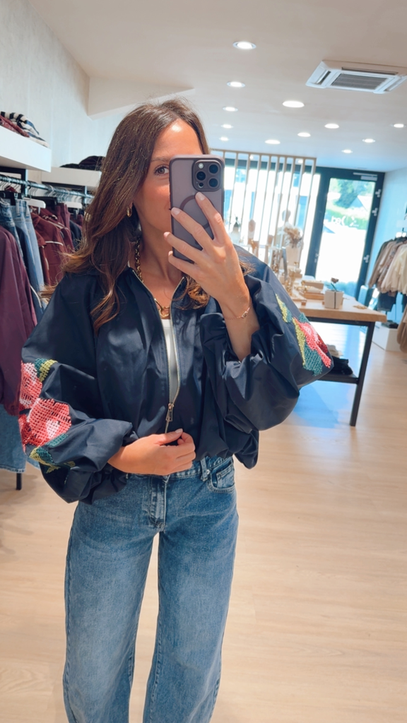 Veste ballon brodée