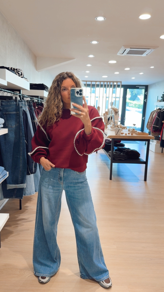 Sweat LIKA bordeaux