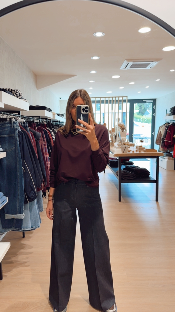 Pantalon Silvia wide anthracite Lois
