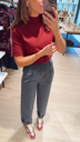 Pull col roulé m/courte