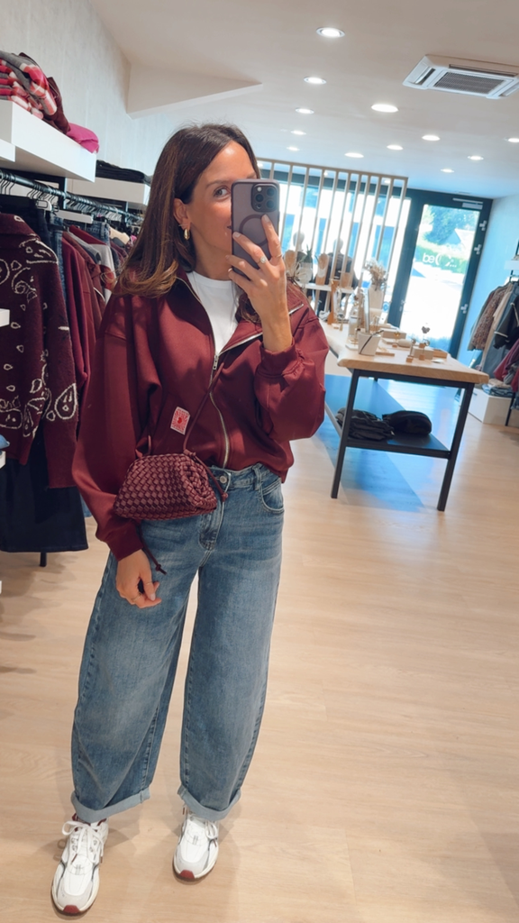 Gilet Ali bordeaux