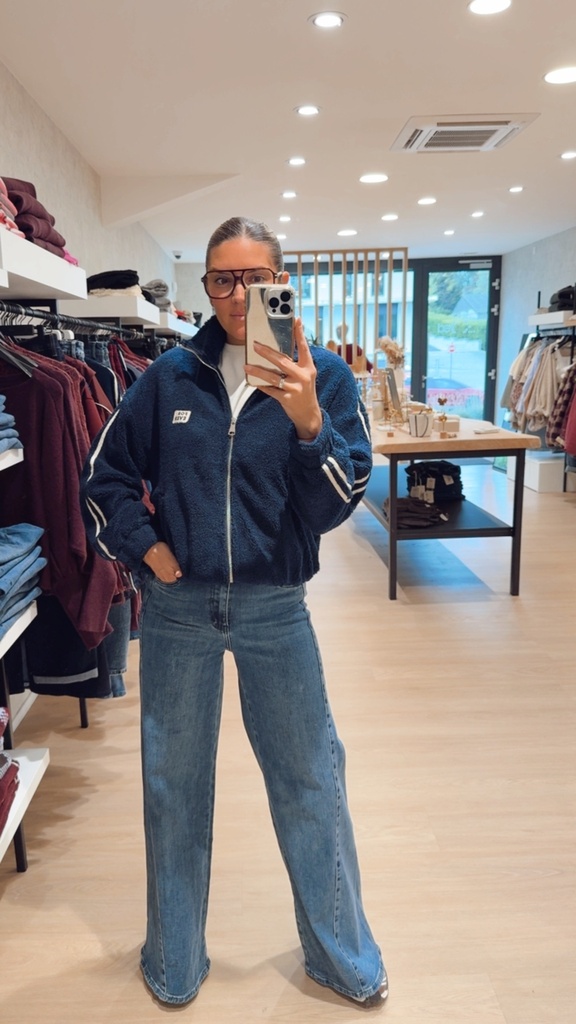 Veste polar marine