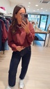 Sweat bordeaux aile d'ange