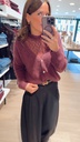Sous-pull dentelle bordeaux