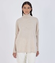 Pull Col roulé Beige Margareth Notshy
