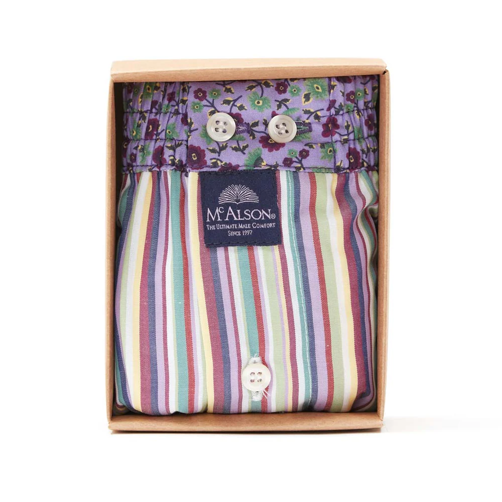Boxer Short  Striped purple