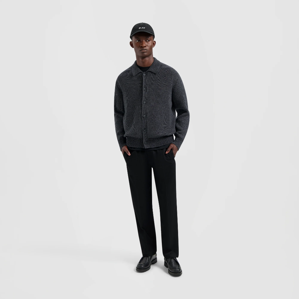 Cardigan Knitted Ribbed  Olaf 