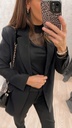 Blazer ajusté avec fermeture asymétrique